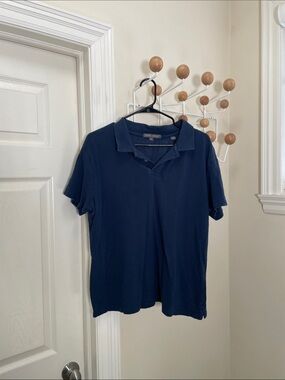 Slate & Stone Classic Polo Top Navy - M